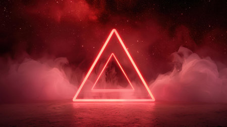 Dive into a captivating visual journey with neon lights blending into starlit skies, creating endless loops of cosmic beauty.の素材