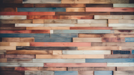 Enhance your interior with ecofriendly wood paneling sourced from vintage wood, adding warmth and character.の素材