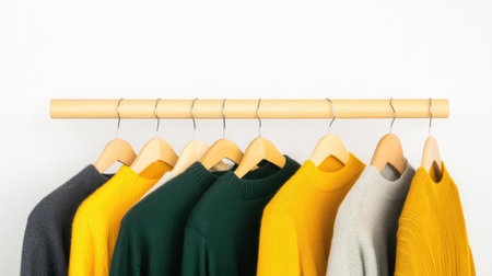 Explore a chic collection of sustainable fashion featuring organic cotton and hemp garments in a warm boutique atmosphere.の素材