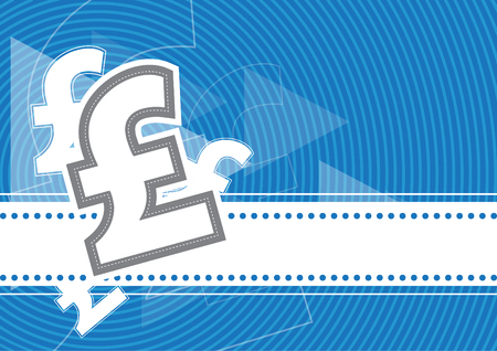 money icon pound vector design, business backgroundのイラスト素材