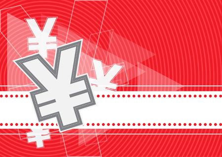 Money icon yuan yen vector design, business backgroundのイラスト素材