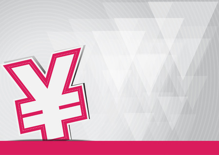 Money icon yuan yen vector design, business backgroundのイラスト素材