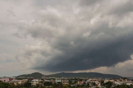 Variable clouds skyの写真素材