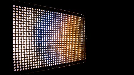 Digital LED screen background close up led light.の写真素材