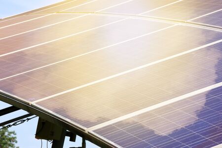 solar panels for electrical energy production.