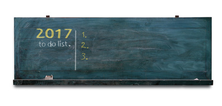 to do list in 2017  written on blackboard