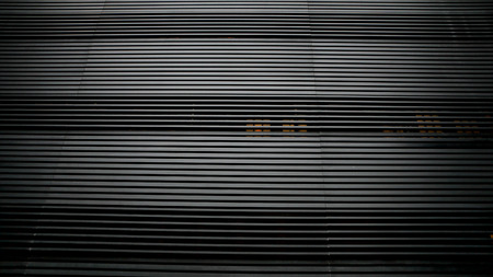 black stripe pattern shade of curtainの写真素材