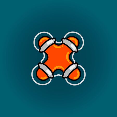 Lifebuoy font vector x alphabet in cartoon styleのイラスト素材