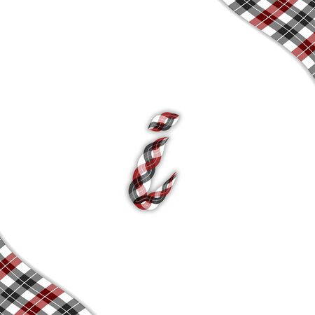 "i" Character Loincloth font style - lowercaseのイラスト素材