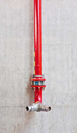 The fire fighting water.Installed inside the building.の写真素材