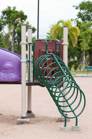 Playground in the park downtown 