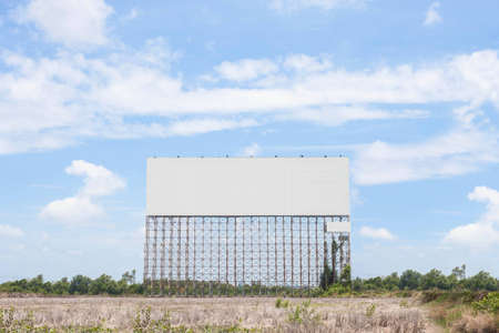 Large billboards  Located along the road の写真素材