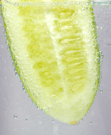 Cucumber in the water の写真素材
