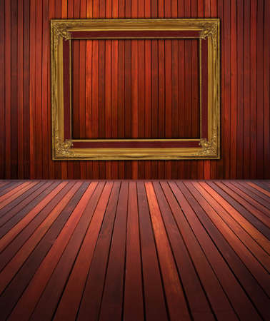 old, grunge wood panels used as backgroundの写真素材