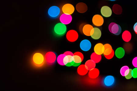 Abstract colorful blur bokeh light backgroundの写真素材