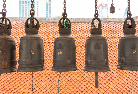 The Bells in a Buddhist templeの写真素材