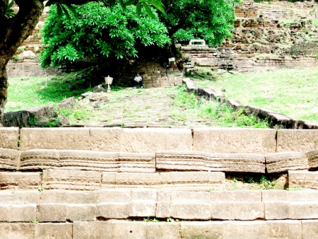 Castle Rock in Laosの写真素材