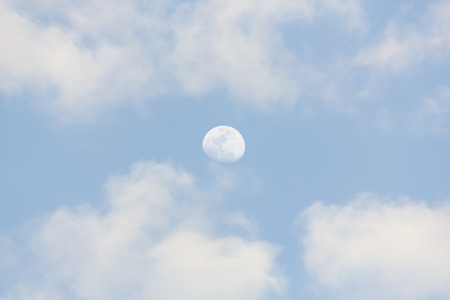 Moon in the daytimeの写真素材