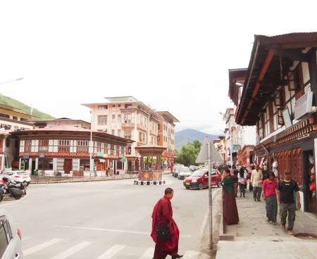 PARO,BHUTAN -  SEPTEMBER 2    Bhutanese people joined religious ceremonies  on September 2,2013 in Paro,Bhutanのeditorial素材