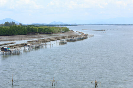 Fishing villages on the seaの写真素材