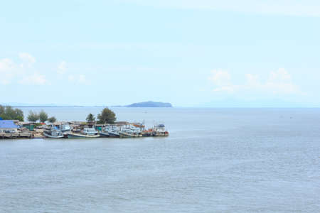 Fishing villages on the seaの写真素材