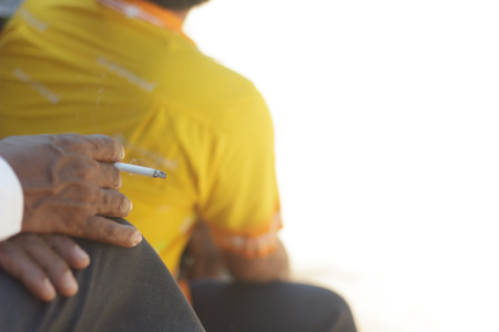 Cigarette smokeの写真素材