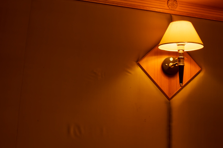 Lamp in the bedroomの写真素材
