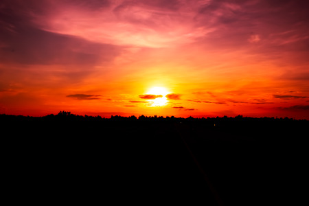 evening skyの写真素材