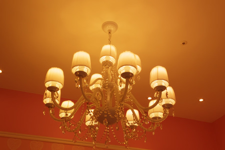 Ceiling light beautiful shapeの写真素材
