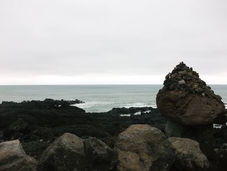 Waves at the shoreの写真素材