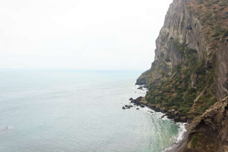 sea and mountainsの写真素材