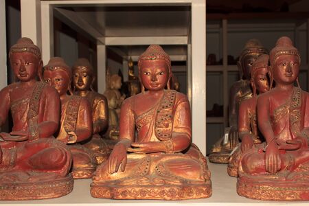 Ancient Buddha statuesの写真素材