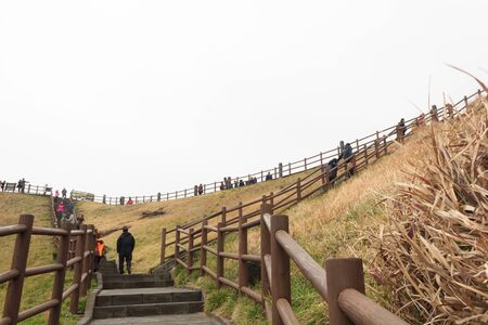Walkway for sightseeing on the island of Jeju South Korea