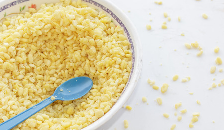 boiled soya for ice creamの写真素材