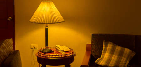 Lamps in the bedroomの写真素材