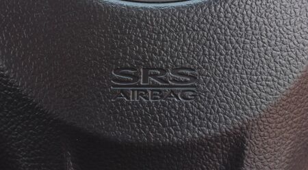 Airbag on steering wheelの写真素材