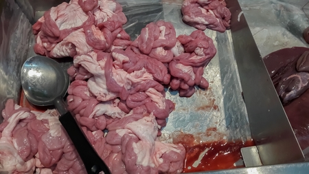 chitterlings for cookingの写真素材