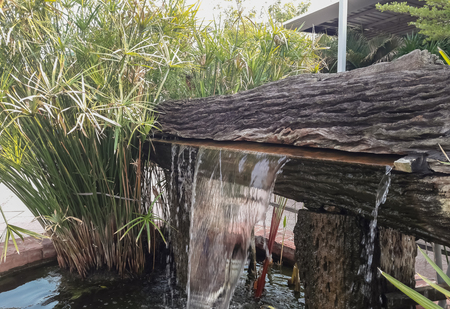 Waterfall model for garden decoration.の写真素材