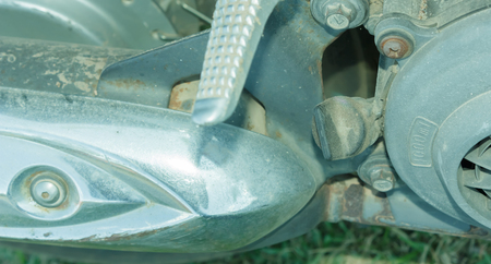 Hole for motorcycle engine oil fill.