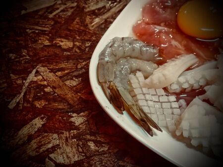 Thailand healthy food on a plate.の写真素材