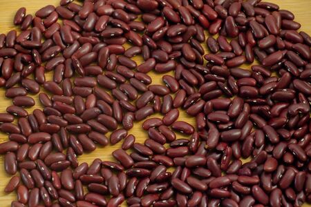Red Bean with wood background