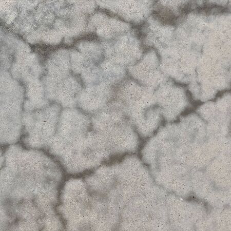 Cement Wall Closeup Broken Texture Gray Color Details Background, Grunge Style show Material Crack looks Dirty and Abstract, Pattern for Loft Decorative Wallpaper Design. Wet Pattern Concrete Closeup.の写真素材