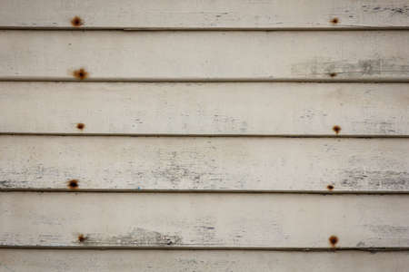 Wood plank background with pattern of nailの写真素材