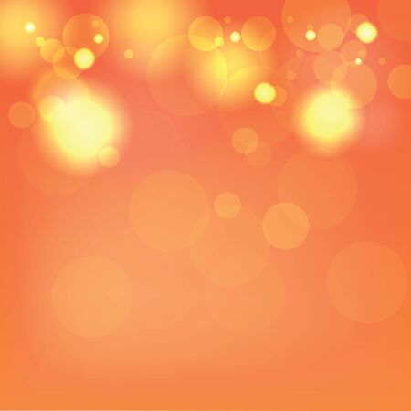 Vector Abstract Orange Bokeh Background.のイラスト素材