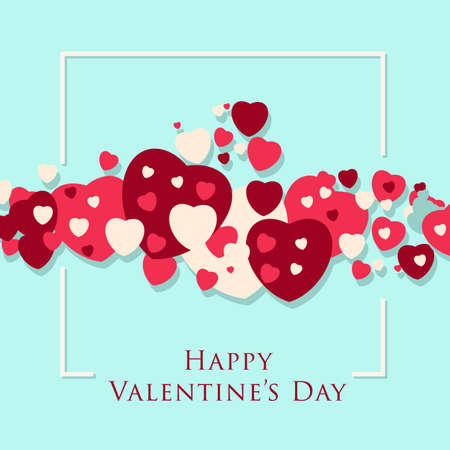 Vector Illustration Happy valentines day and wedding design elementsのイラスト素材