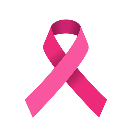 Breast Cancer Awareness Ribbon Background. Vector illustration and Jpeg Clipping path included.のイラスト素材