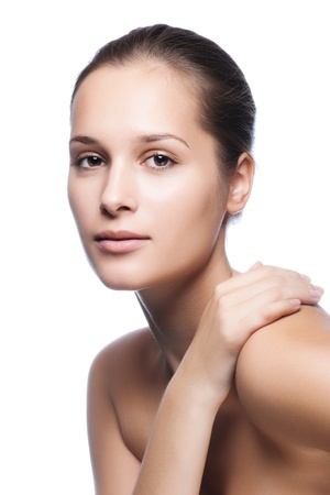 Beautiful Healthy Woman Faceの写真素材
