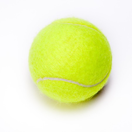 Nice Tennis ball isolated on white backgroundの写真素材
