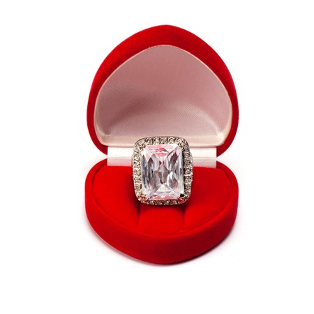ring in the boxの写真素材