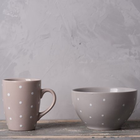 Closeup of cup of tea on vintage wooden background.の写真素材